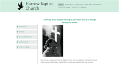 Desktop Screenshot of harrow-baptist.org.uk